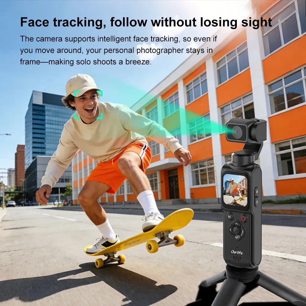 Ourlife Face Tracking Vlogging Camera