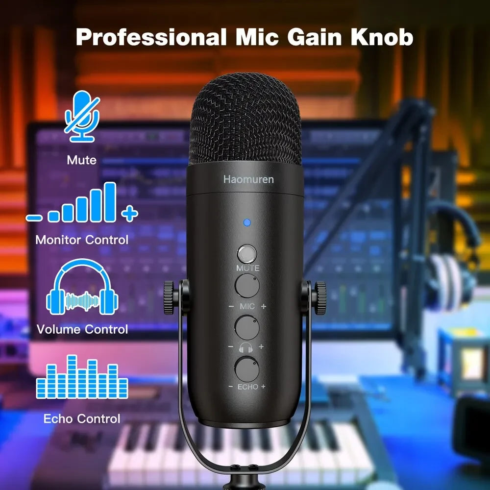 Haomuren USB Streaming Microphone Kit