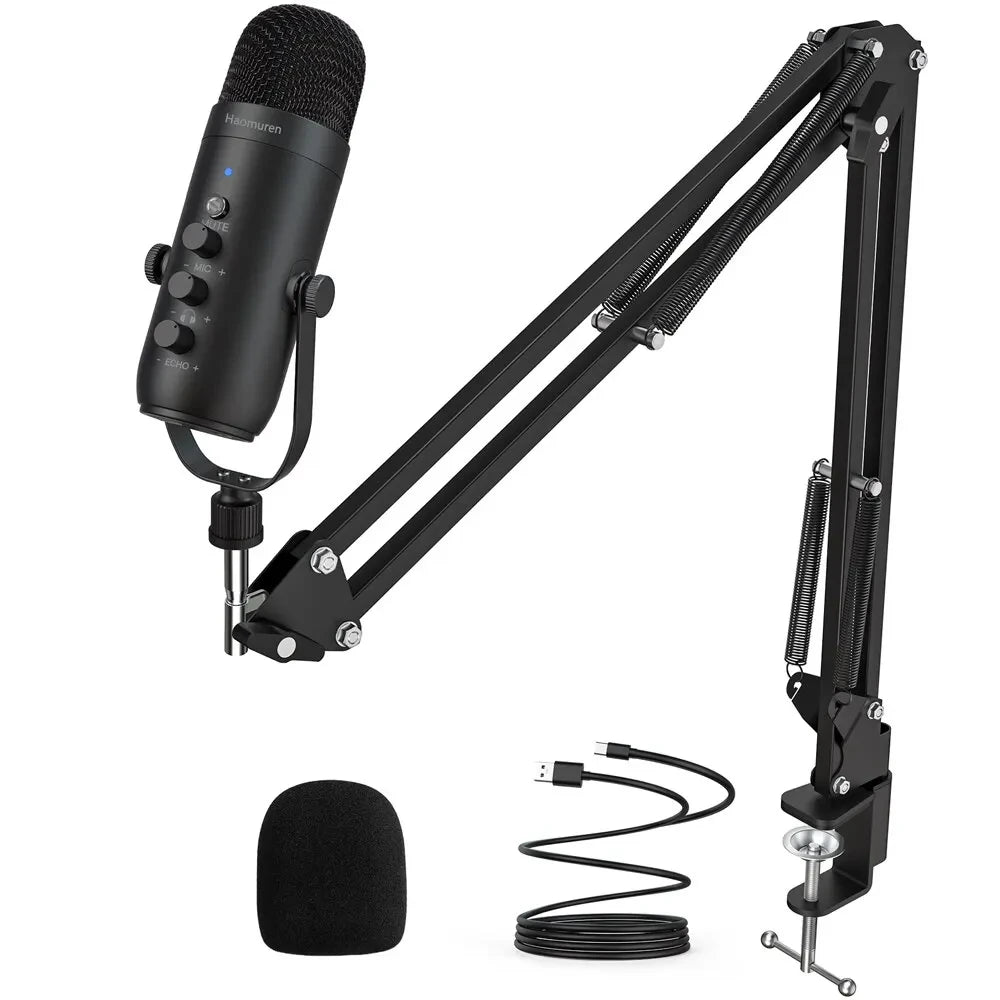 Haomuren USB Streaming Microphone Kit