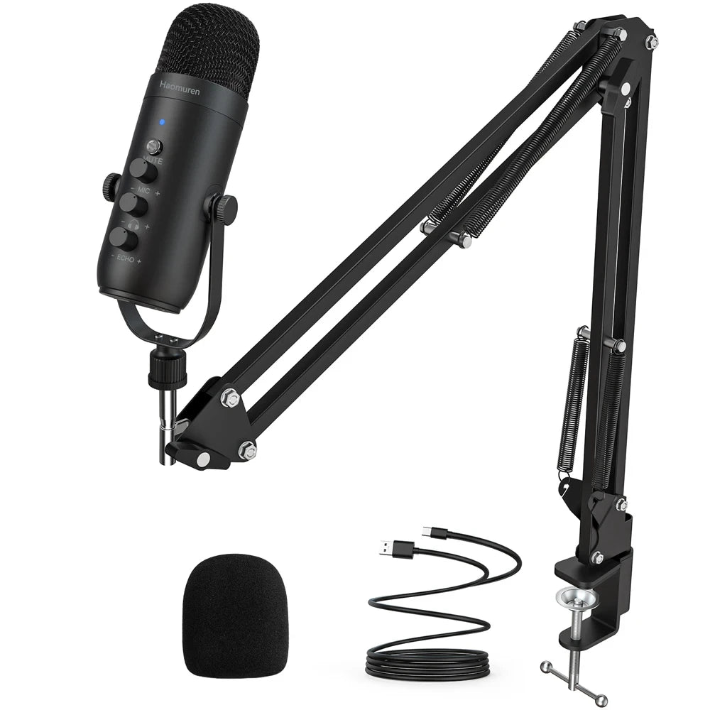 Haomuren USB Streaming Microphone Kit