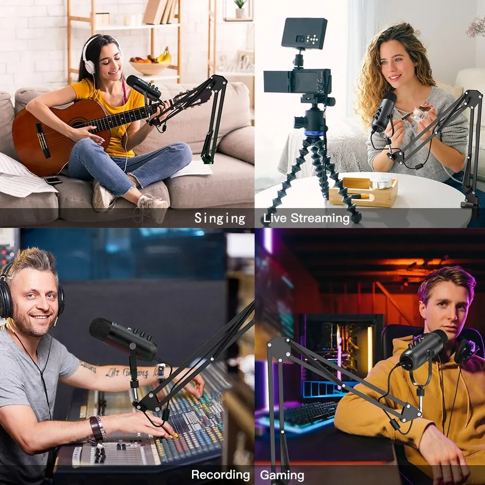 Haomuren USB Streaming Microphone Kit