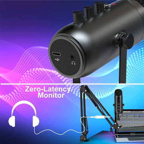 Haomuren USB Streaming Microphone Kit