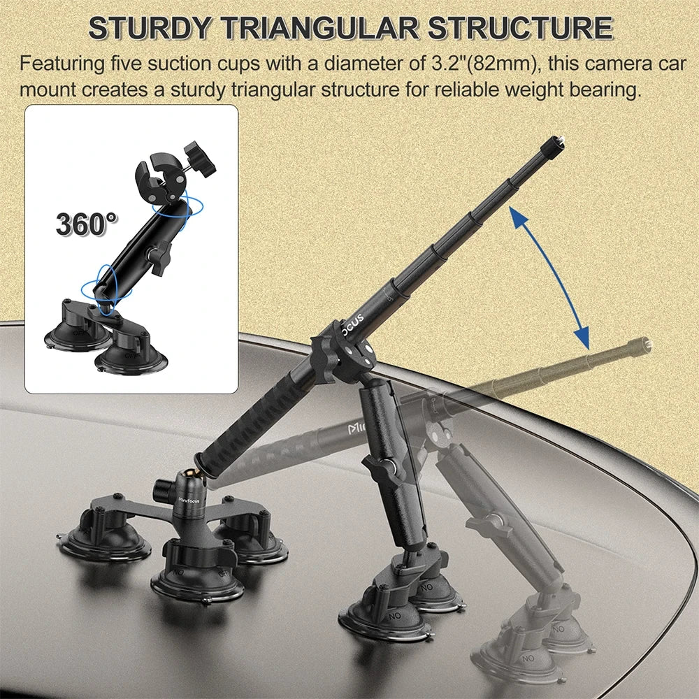 Action Camera Suction Mount Kit